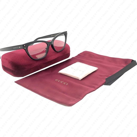 New GUCCI GG0570O 001 50mm Black Eyeglasses